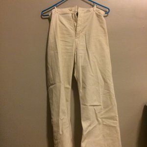 3/$63 ZARA white/cream wide leg high waist pants